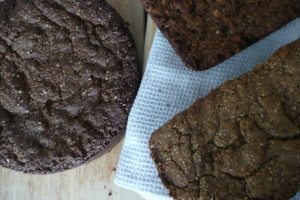 treacly left (Mr. Bower's), almondy above (Gluten Free) and crisply gingery below (Vegan nut-free)