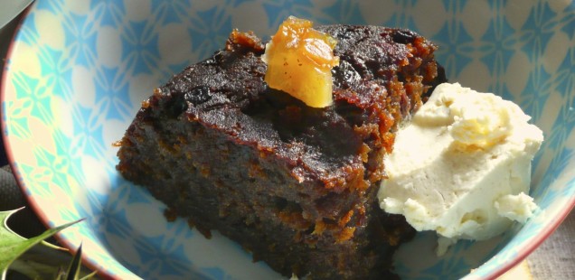 Cook: 11.12.13 Plum Pudding Without Eggs from 1852; Gluten Free!